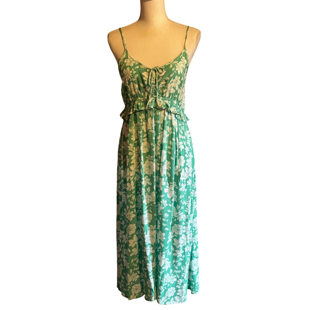 Billabong Floral Maxi Dress XL, vacation, romantic, resort, feminine, coastal